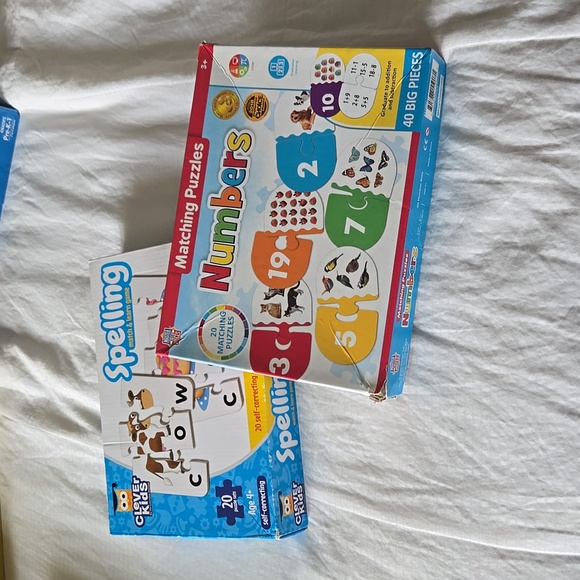 Numbers and spelling puzzles age 3+ and 4+ - Picture 1 of 7